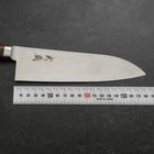 Santoku VG-10 Poliert Westlicher Mahagoni Griff 180mm-[Musashi]-[Japan-Küchenmesser]
