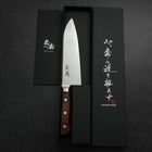 Santoku VG-10 Poliert Westlicher Mahagoni Griff 180mm-[Musashi]-[Japan-Küchenmesser]