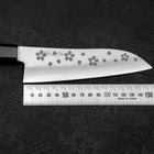 Santoku VG-10 Polished Sakura Ebony Handle 150mm (5.9”)-[Musashi]-[Japan-Küchenmesser]