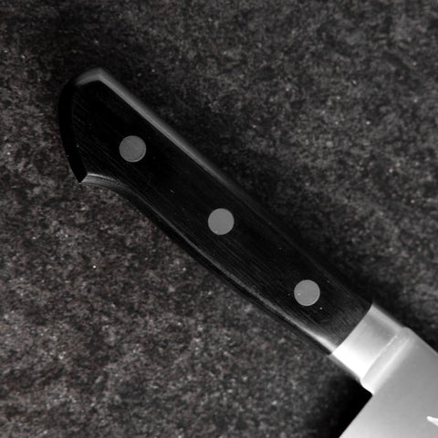 Santoku VG-10 Polished Western Black Handle 170mm (6.7”)-[Musashi]-[Japanese-Kitchen-Knives]