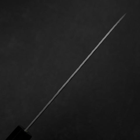 Santoku VG-10 Tsuchime Büffelhorn und Ebenholz Griff 165mm-[Musashi]-[Japan-Küchenmesser]