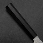 Santoku VG-10 Tsuchime Büffelhorn und Ebenholz Griff 165mm-[Musashi]-[Japan-Küchenmesser]