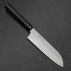 Santoku VG-10 Tsuchime Büffelhorn und Ebenholz Griff 165mm-[Musashi]-[Japan-Küchenmesser]