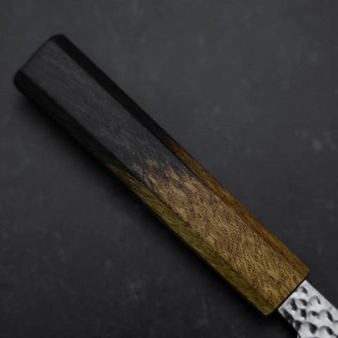 Santoku VG-10 Tsuchime Damascus Yaki-Urushi Handle 170mm (6.7”)-[Musashi]-[Japan-Küchenmesser]