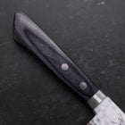 Santoku VG-10 Tsuchime Damast Blauer Westlicher Griff 170mm-[Musashi]-[Japan-Küchenmesser]