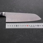 Santoku VG-10 Tsuchime Damast Blauer Westlicher Griff 170mm-[Musashi]-[Japan-Küchenmesser]