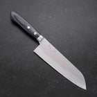 Santoku VG-10 Tsuchime Damast Blauer Westlicher Griff 170mm-[Musashi]-[Japan-Küchenmesser]