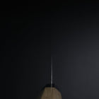 Santoku VG-10 Tsuchime Damast Büffelhorn und Magnolienholz Griff 165mm-[Musashi]-[Japan-Küchenmesser]