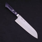 Santoku VG-10 Tsuchime Damast Dunkelblau Westlicher Griff 170mm-[Musashi]-[Japan-Küchenmesser]