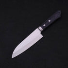 Santoku VG-10 Tsuchime Damast Dunkelblauer Westlicher Griff 130mm-[Musashi]-[Japan-Küchenmesser]