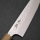 Santoku VG-10 Tsuchime Damast Olivenholz Griff 165mm-[Musashi]-[Japan-Küchenmesser]