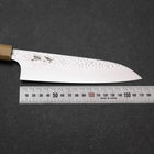 Santoku VG-10 Tsuchime Damast Olivenholz Griff 165mm-[Musashi]-[Japan-Küchenmesser]