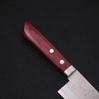 Santoku VG-10 Tsuchime Damast Roter Westlicher Griff 170mm-[Musashi]-[Japan-Küchenmesser]