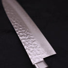 Santoku VG-10 Tsuchime Damast Schwarzer Westlicher Griff 180mm-[Musashi]-[Japan-Küchenmesser]