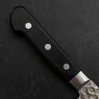 Santoku VG-10 Tsuchime Damast Schwarzer Westlicher Griff 180mm-[Musashi]-[Japan-Küchenmesser]