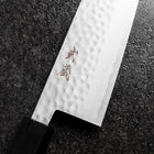 Santoku VG-10 Tsuchime Damast Walnussholz Griff 165mm-[Musashi]-[Japan-Küchenmesser]
