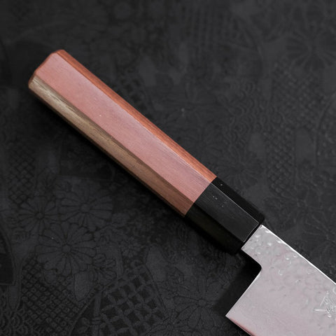 Santoku VG-10 Tsuchime Damast Walnussholz Griff 165mm-[Musashi]-[Japan-Küchenmesser]