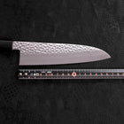 Santoku VG-10 Tsuchime Damast Walnussholz Griff 165mm-[Musashi]-[Japan-Küchenmesser]