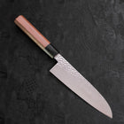 Santoku VG-10 Tsuchime Damast Walnussholz Griff 165mm-[Musashi]-[Japan-Küchenmesser]