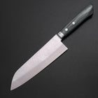 Santoku VG-10 Tsuchime Damast Westlicher Grüner Griff 170mm-[Musashi]-[Japan-Küchenmesser]