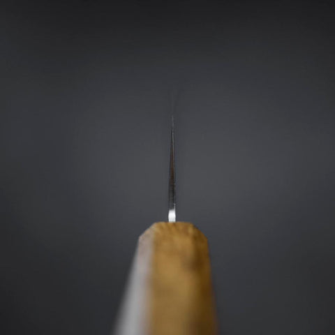Santoku VG-10 Tsuchime Damast Yaki Urushi Griff 180mm-[Musashi]-[Japan-Küchenmesser]