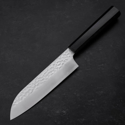 Santoku VG-10 Tsuchime Ebenholz Griff 165mm-[Musashi]-[Japan-Küchenmesser]