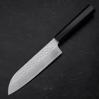 Santoku VG-10 Tsuchime Ebony Handle 165mm-[Musashi]-[Japanese-Kitchen-Knives]