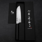 Santoku VG-10 Tsuchime Ebony Handle 165mm-[Musashi]-[Japanese-Kitchen-Knives]