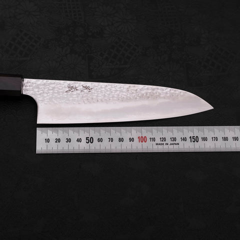 Santoku VG-10 Tsuchime Ebony Wood Handle 170mm (6.7”)-[Musashi]-[Japan-Küchenmesser]