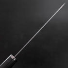 Santoku VG-10 Tsuchime Kohlefarbener Kirschholz Griff 165mm\-[Musashi]-[Japan-Küchenmesser]