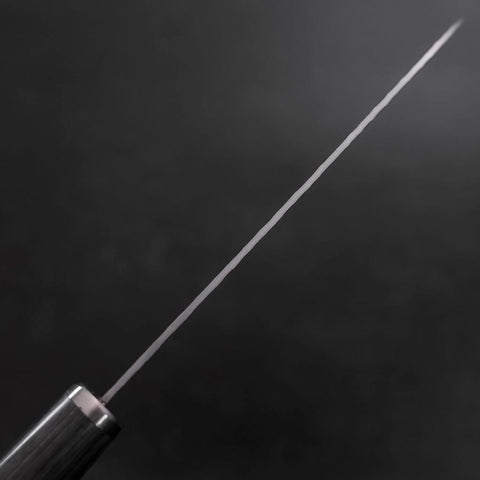 Santoku VG-10 Tsuchime Kohlefarbener Kirschholz Griff 165mm\-[Musashi]-[Japan-Küchenmesser]