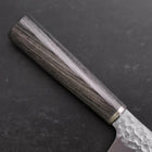 Santoku VG-10 Tsuchime Kohlefarbener Kirschholz Griff 165mm\-[Musashi]-[Japan-Küchenmesser]