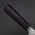 Santoku VG-10 Tsuchime Lila Runder Mahagoni Griff 165mm-[Musashi]-[Japan-Küchenmesser]