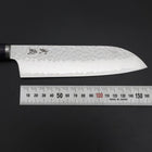 Santoku VG-10 Tsuchime Lila Runder Mahagoni Griff 165mm-[Musashi]-[Japan-Küchenmesser]