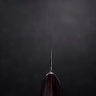 Santoku VG-10 Tsuchime Runder Mahagoni Griff 165mm-[Musashi]-[Japan-Küchenmesser]