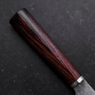 Santoku VG-10 Tsuchime Runder Mahagoni Griff 165mm-[Musashi]-[Japan-Küchenmesser]