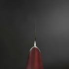 Santoku VG-10 Tsuchime Westlicher Roter Griff 165mm-[Musashi]-[Japan-Küchenmesser]