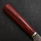 Santoku VG-10 Tsuchime Westlicher Roter Griff 165mm-[Musashi]-[Japan-Küchenmesser]