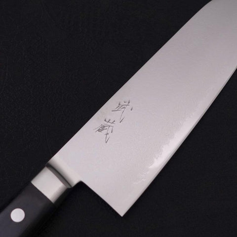 Santoku VG-5, Damast Westlicher Griff, 175mm-[Musashi]-[Japan-Küchenmesser]