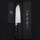 Santoku VG-5, Damast Westlicher Griff, 175mm-[Musashi]-[Japan-Küchenmesser]