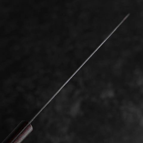 Santoku VG-5 Poliert Brauner Westlicher Griff 170mm (Tsuba Nashi)-[Musashi]-[Japan-Küchenmesser]