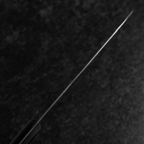 Santoku VG-5 Poliert Schwarzer Westlicher Griff 170mm (Tsuba Nashi)-[Musashi]-[Japan-Küchenmesser]