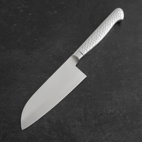 Santoku VG-5 Poliert Westlicher Edelstahlgriff 125mm-[Musashi]-[Japan-Küchenmesser]