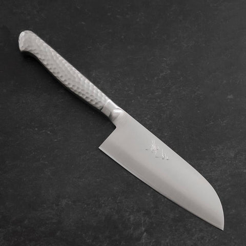 Santoku VG-5 Poliert Westlicher Edelstahlgriff 125mm-[Musashi]-[Japan-Küchenmesser]