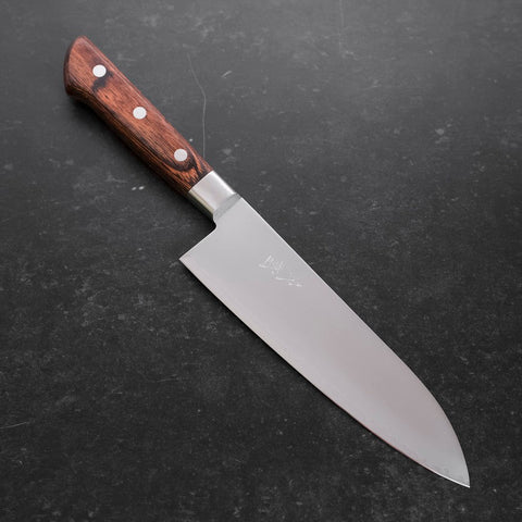 Santoku VG-5, Poliert Westlicher Mahagoni Griff, 180mm-[Musashi]-[Japan-Küchenmesser]