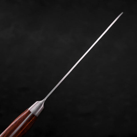 Santoku VG-5 Tsuchime Brauner Westlicher Griff 175mm-[Musashi]-[Japan-Küchenmesser]