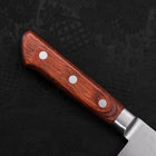 Santoku VG-5 Tsuchime Brauner Westlicher Griff 175mm-[Musashi]-[Japan-Küchenmesser]