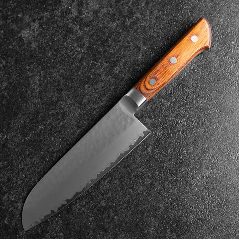 Santoku VG-5 Tsuchime Westlicher Griff 160mm-[Musashi]-[Japan-Küchenmesser]
