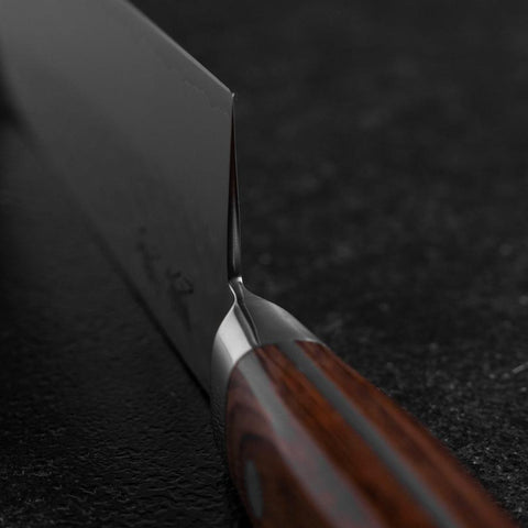 Santoku VG-5 Tsuchime Westlicher Griff 160mm-[Musashi]-[Japan-Küchenmesser]