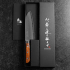 Santoku VG-5 Tsuchime Westlicher Griff 160mm-[Musashi]-[Japan-Küchenmesser]